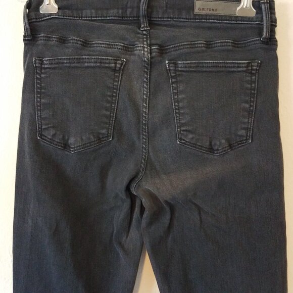 GRLFRND Candice Women's 27 Distressed Black Jeans Denim Cotton Elastane - Picture 6 of 11